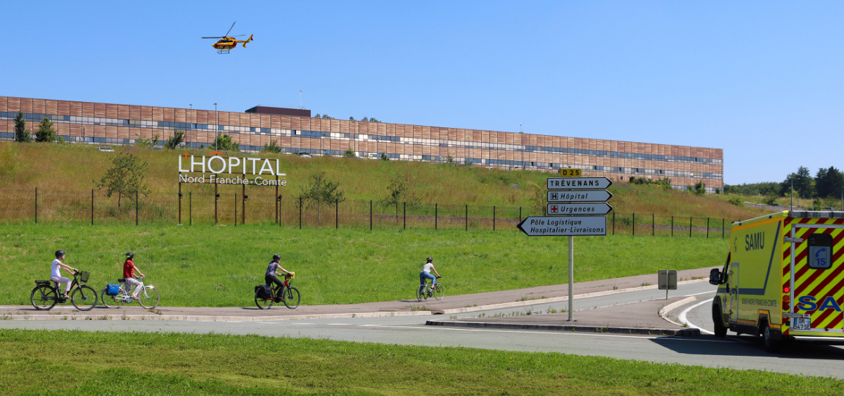 Vue sur l'hôpital