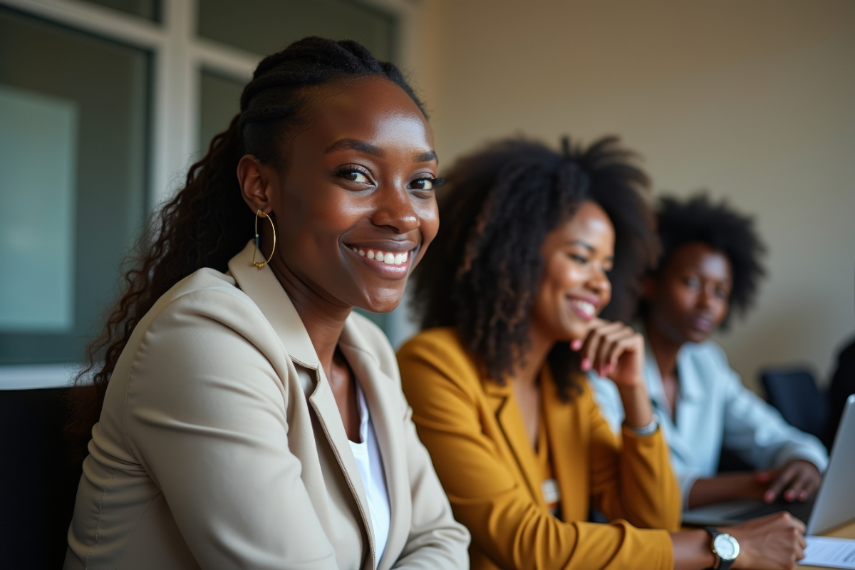 Collègues à la pause café